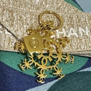 CHANEL Gold Snowflake Charm